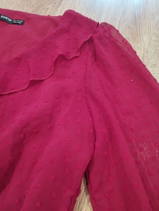 Sukienka bordowa plumeti