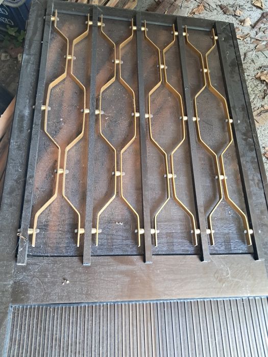 2 portas de alumínio e vidro com aro incluído