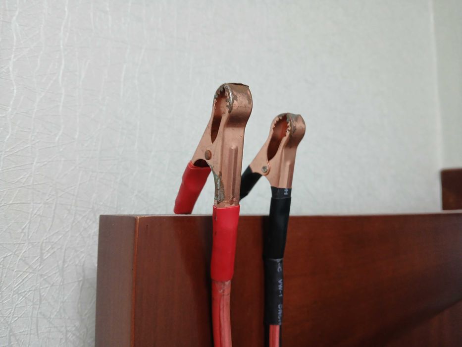 Провід для прикурювання авто пусковий стартовий кабель з клещами 2 м