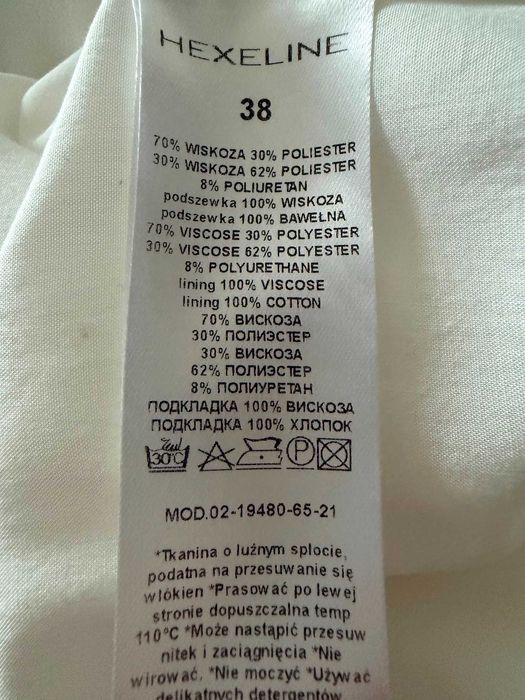 Elegancka sukienka dwuczęściowa Hexeline 38