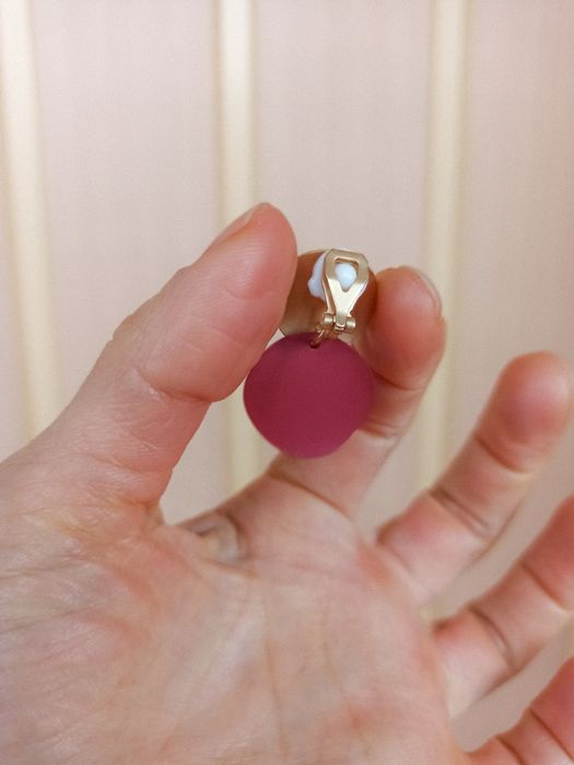 Кліпси матові червоні