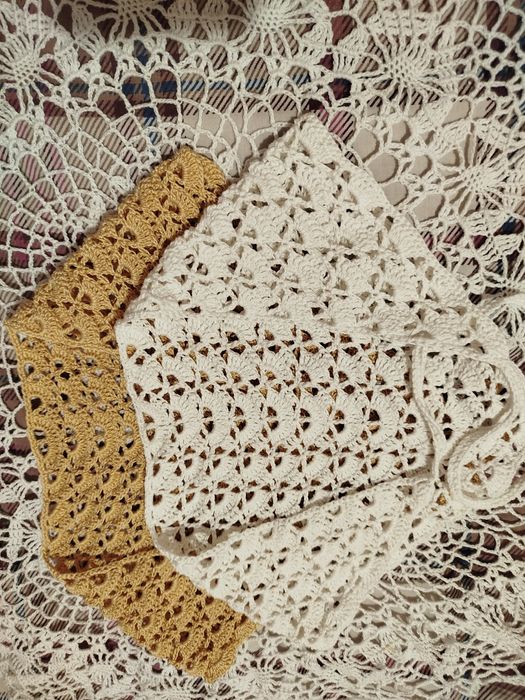 Косынка на голову вязаная женская