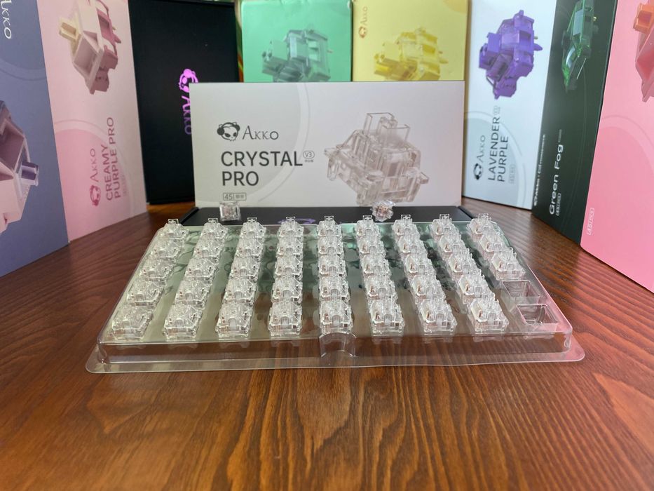 Перемикачі (свічі) Akko V3 PRO Dracula, Cyan, Mirror, Stelar Rose