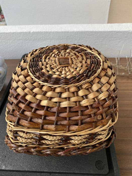Cesta de Vime Artesanal – 38x30x21 cm