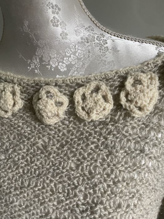 Sweter oversaiz handmade wełna