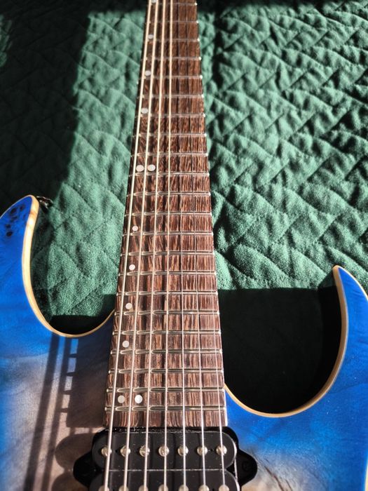 Ibanez premium RG 1027 PBF 7 strun | Świetny stan | Futerał, karton