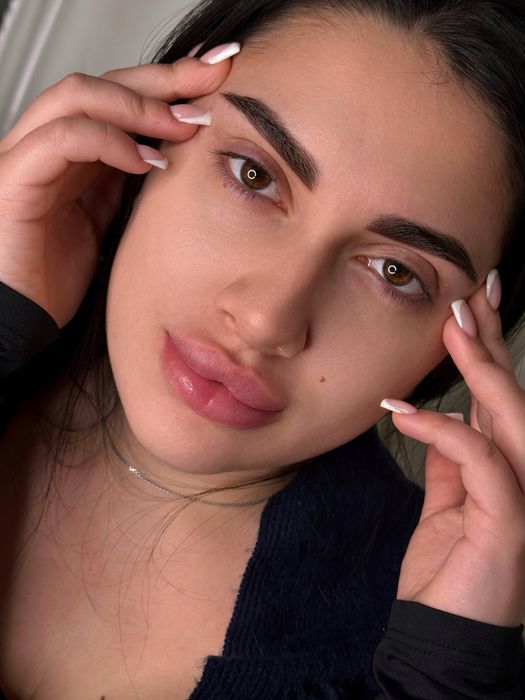 Перманент бровей , татуаж бровей , перманентный макияж бровей