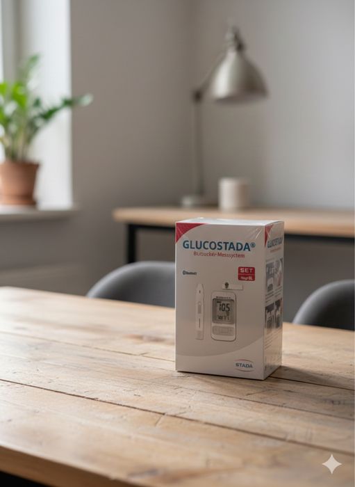 Глюкометр Glucostada Bluetooth (Новий, Німеччина) + набір для тесту