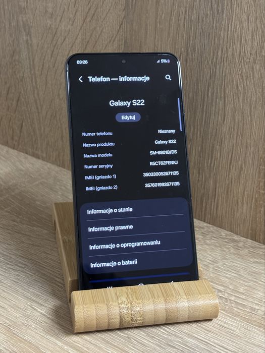 SAMSUNG S22 128GB | Gwarancja | Czarny