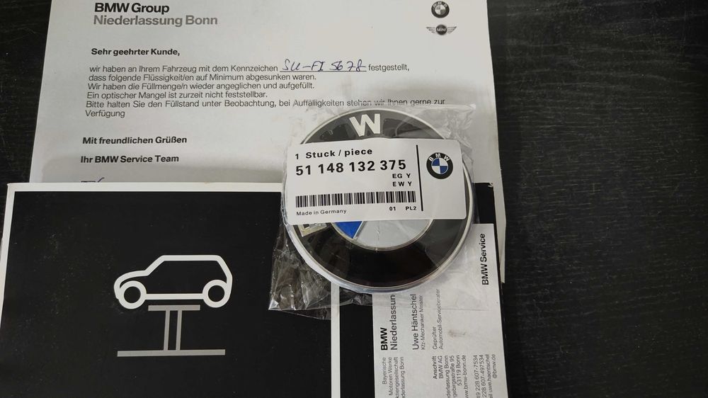BMW 5 E60 E61 Emblemat Znaczek Logo Demmel 82mm Made in Germany