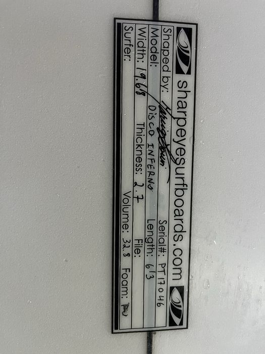 Prancha de surf Sharpeye 6’3