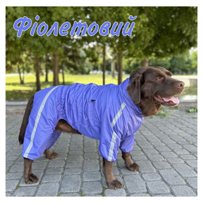 Теплий дощовик для собак одяг комбінезон