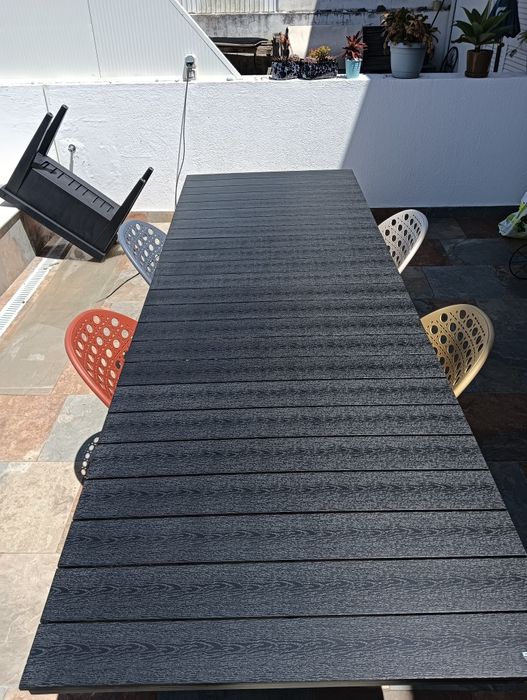 Mesa jardim extensível