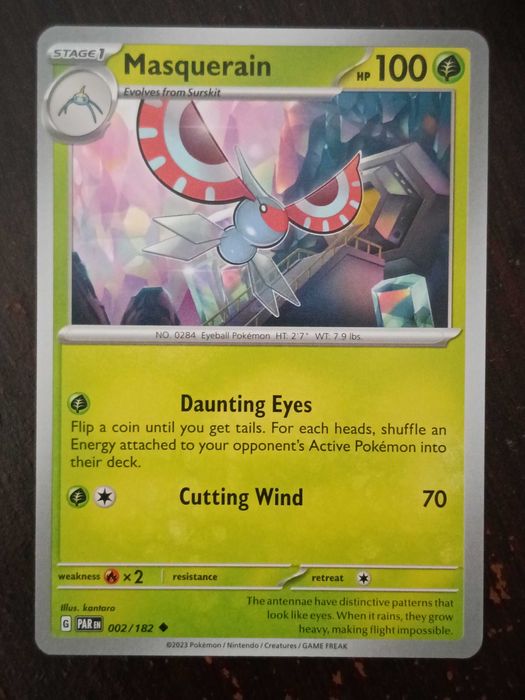 Masquerain 002/182 Karta POKEMON TCG Scarlet & Violet Paradox rift