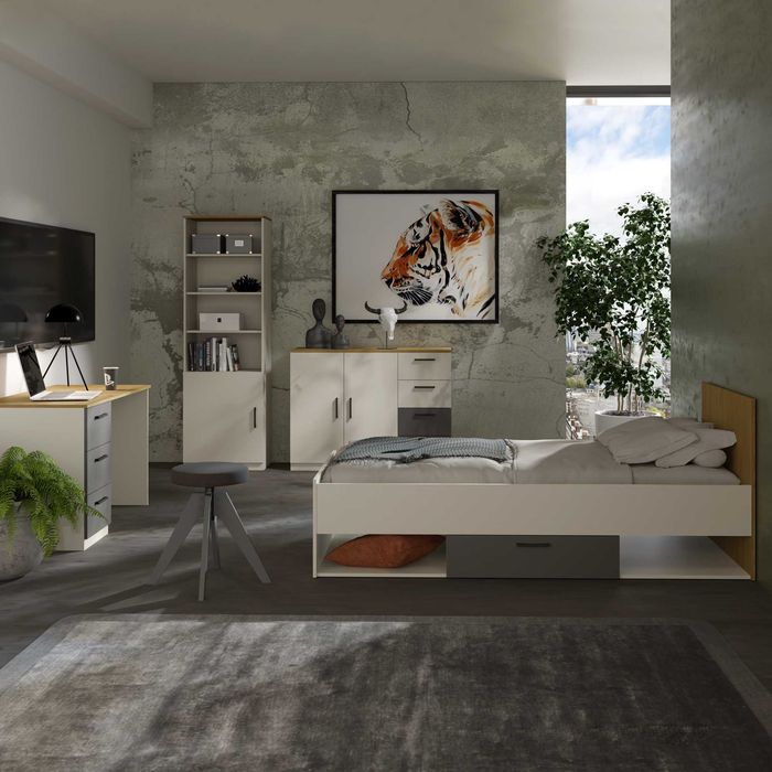 Regał z drzwiami uchylnymi Billz 1D 60 Kaszmir [Darmowa wysyłka)