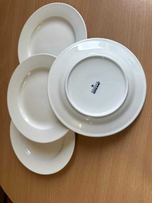 Тарелки ikea (farglar) 26 см светло серые 4 шт