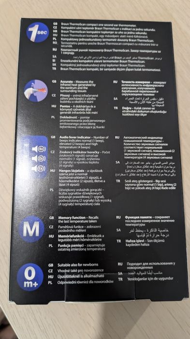 Bezdotykowy termometr Braun ThermoScan 3