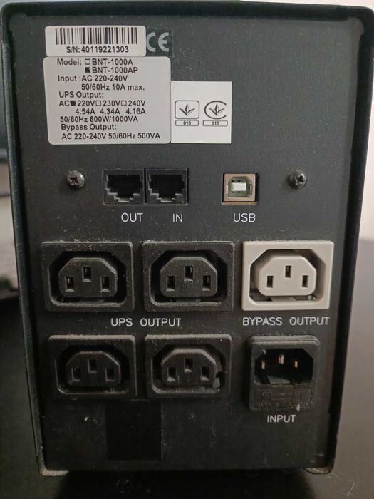 Продам рабочий ups упс дбж ибп Powercom BNT1000AP