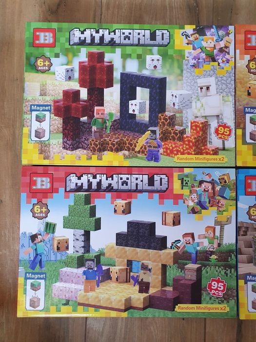 Zestawy klocków  magnetycznych minecraft