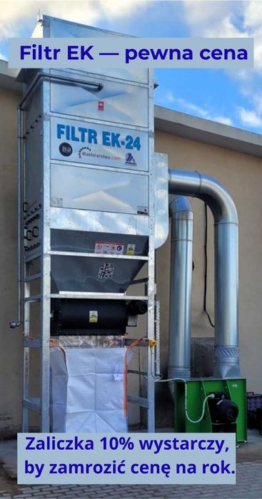 Filtr EK-24/Odciąg trocin o wydajności 9000m³/h  teraz 7% taniej