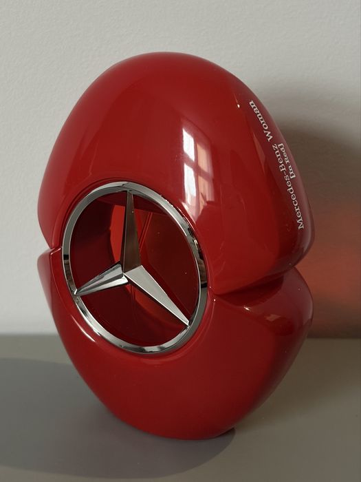 Mercedes-Benz woman in red