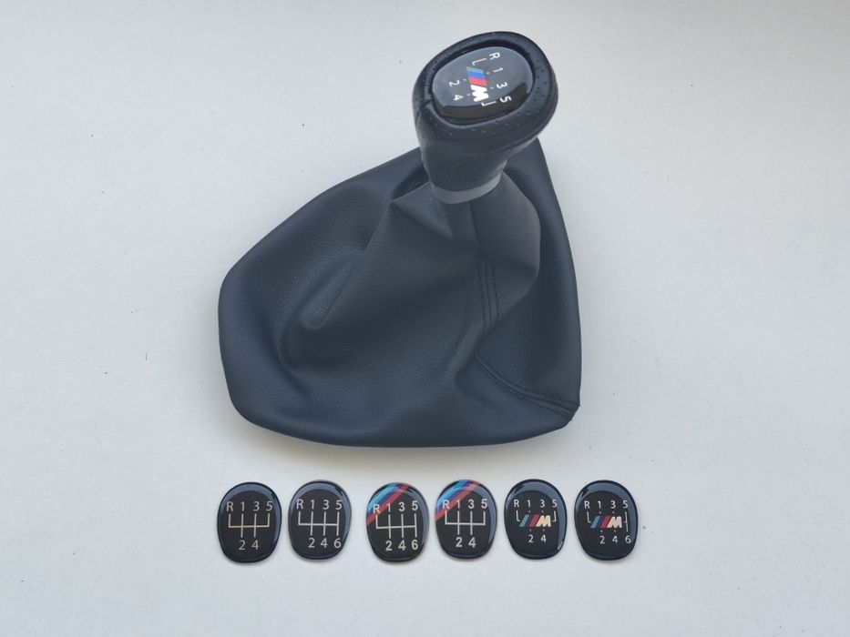 Manete Moca Manípulo Manopla Maçaneta Alavanca e Fole velocidades BMW Pele Perfurada Mate Madeira Cromada 5 6 M E90 E91 E92 E93 Serie 3 Mudanças Novo