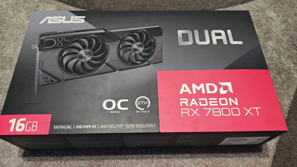 ASUS Radeon RX 7800 XT Dual 16GB GDDR6 (256bit) На Гарантії