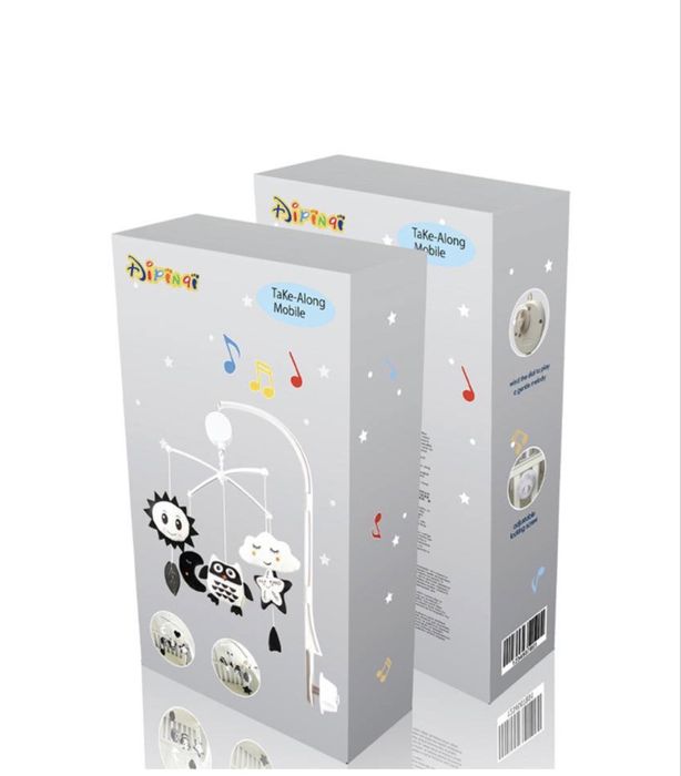 Музична карусель на ліжечко RAT11 з підвісними елементами Совенятко