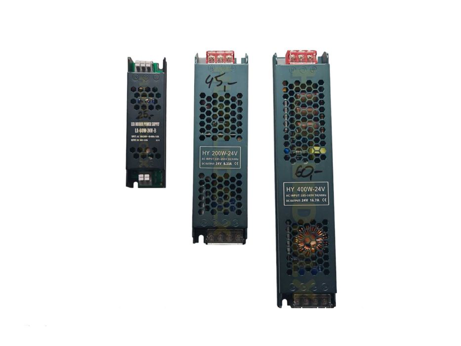 Zasilacz 24V LED SLIM do taśm LED 24V 2.5A 8.3A 16.7A 60W 200W 400W