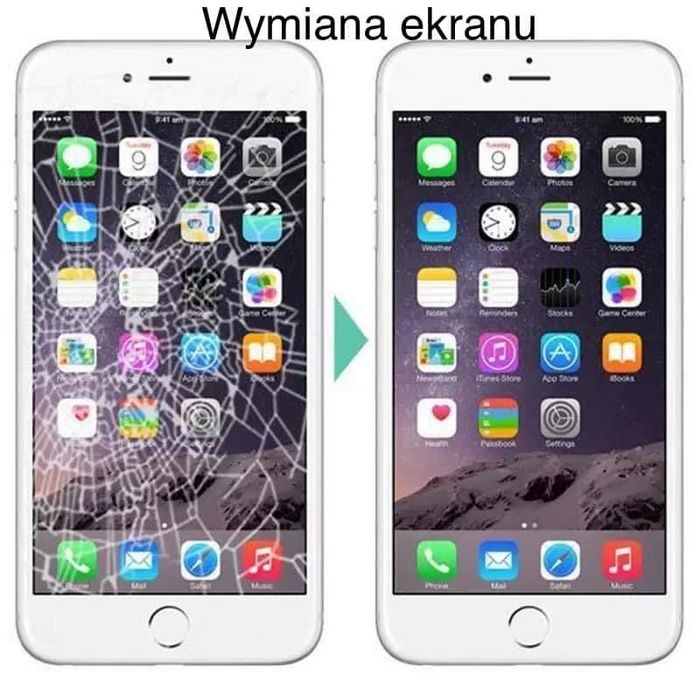 Naprawa - Wymiana uszkodzonego Wyświetlacza Ekranu Apple iPhone Serwis