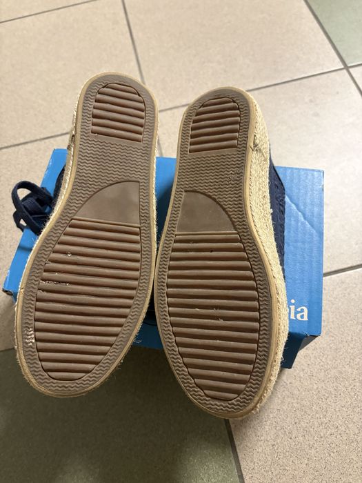 Espadryle na podwyższonej podeszwie
