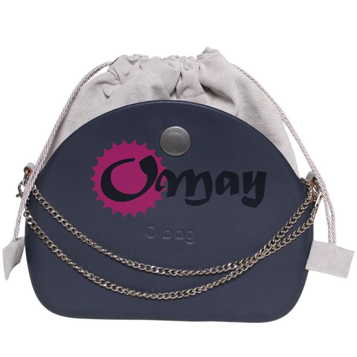 organizer OBAG MOON LIGHT Komin Welur szary jasny 2 kieszenie OMAY