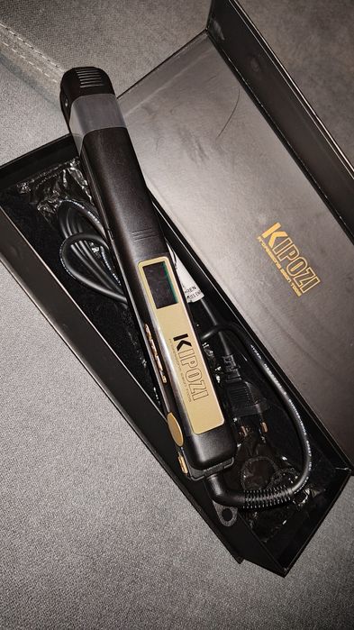 KIPOZI Prostownica tytanowa GOLD – NOWA, tylko rozpakowana! Pudełko pr