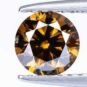 Diamante - 0.70 ct - Natural Fancy Deep Orangy Brown - SI1