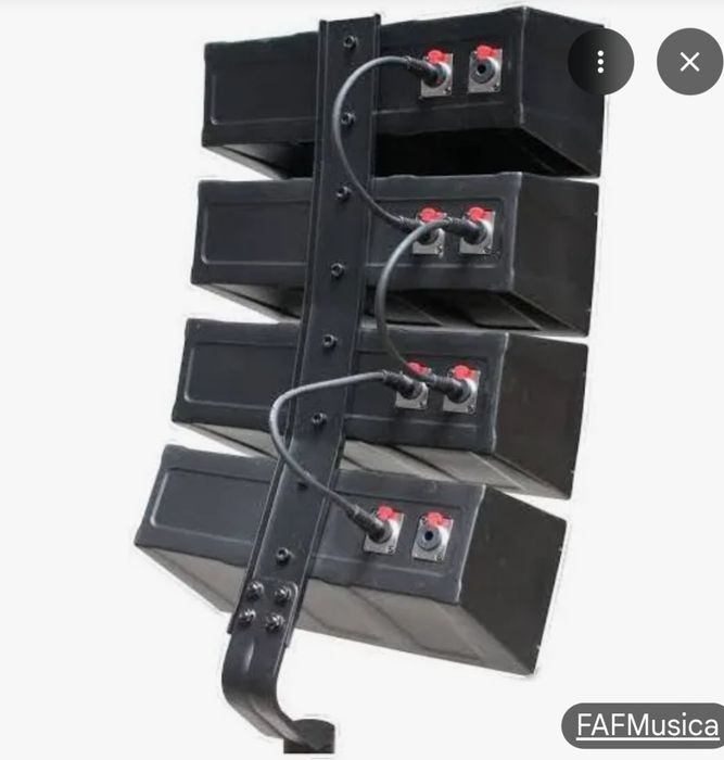 Sistema de som PA line array 1200 watts pro