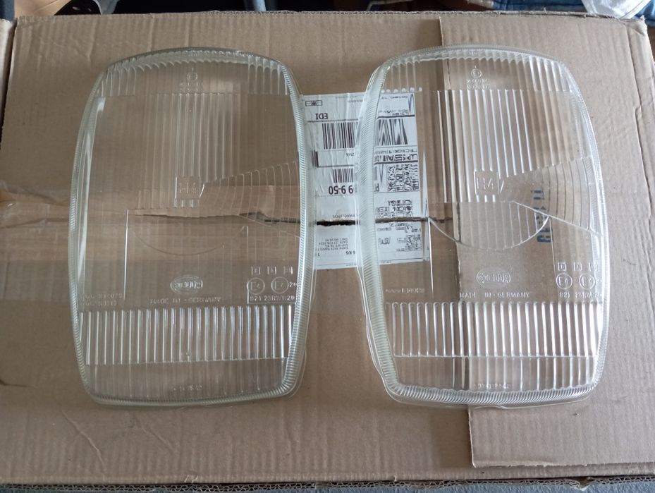 Vidros farol  + espelho esquerdo Mercedes w115 novos (NOS)