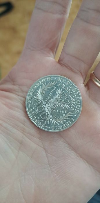 Moeda 100 Francos comemorativa