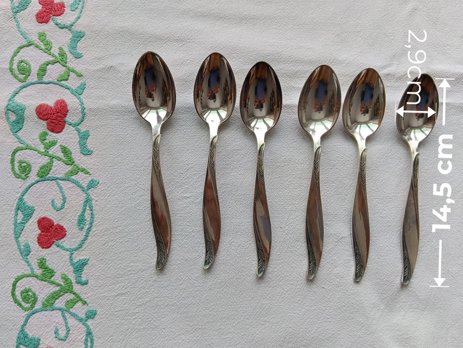 Hefra łyżeczki posrebrzane 6 sztuk