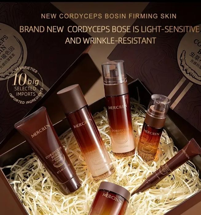 MERCILEN luksusowy zestaw pielegnacyjny 6w1 Peptydy Anti-Aging