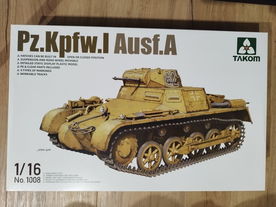 Model czołgu Pz.Kpfw.I Ausf.A 1:16