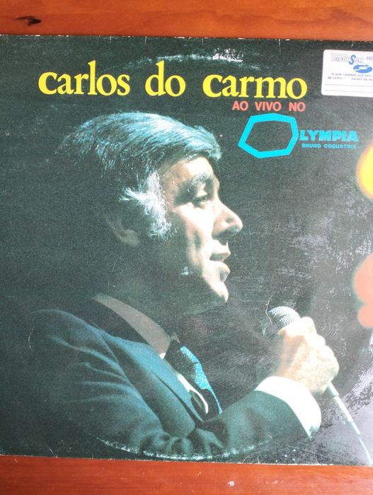 Disco de vinil LP Carlos do Carmo ao Vivo no Olympia
