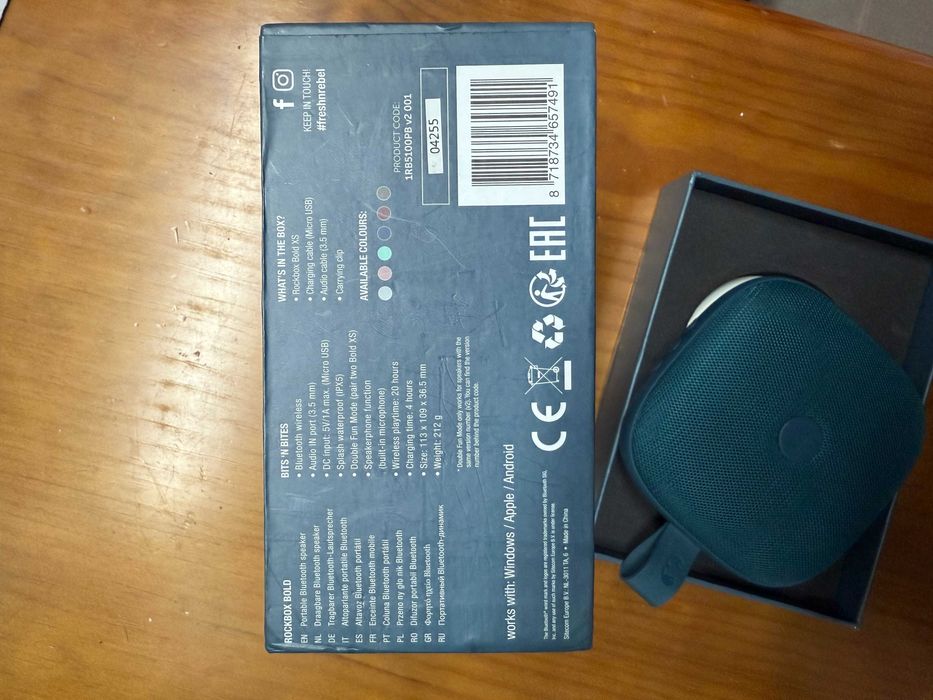 Coluna Bluetooth FRESH 'N REBEL