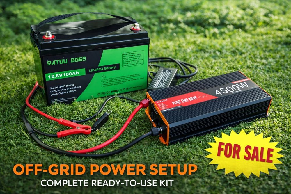 Комплект ДБЖ, 12v 120a DatouBoss LiFePo4