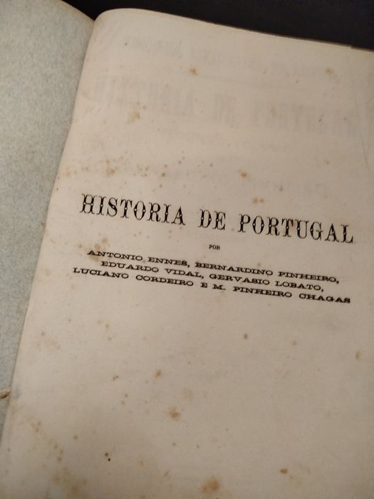 História de Portugal (1876) - 6 Vols. Completo - Encadernação Assinada