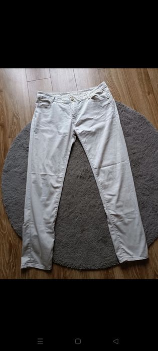 Spodnie męskie kremowe