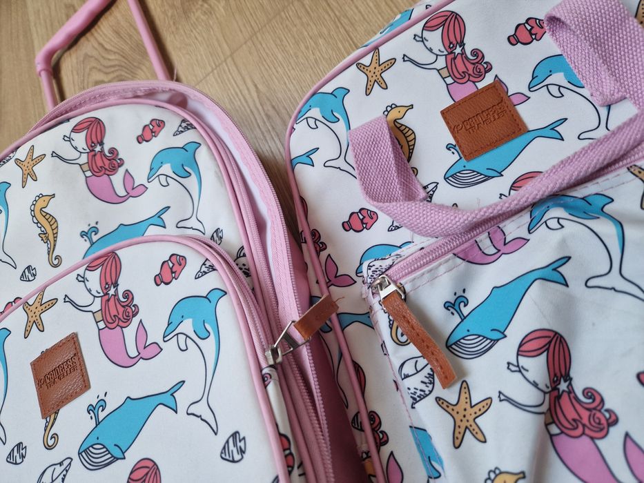 Princess traveler Walizka + plecak podróżny komplet