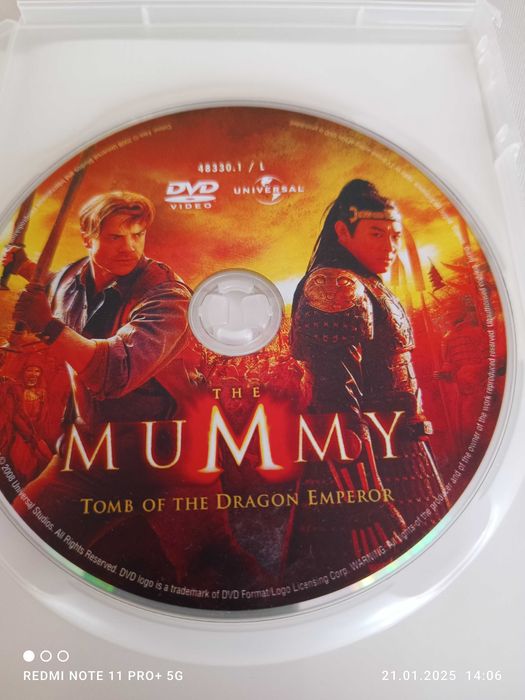 Film DVD Mumia Grobowiec cesarza smoka