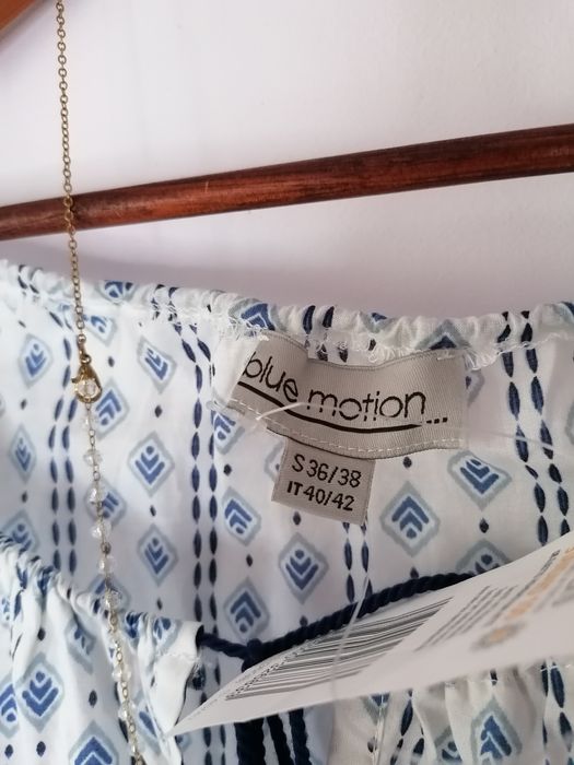 Bluzka M nowa Blue motion viral wiosna lato bawełna must have