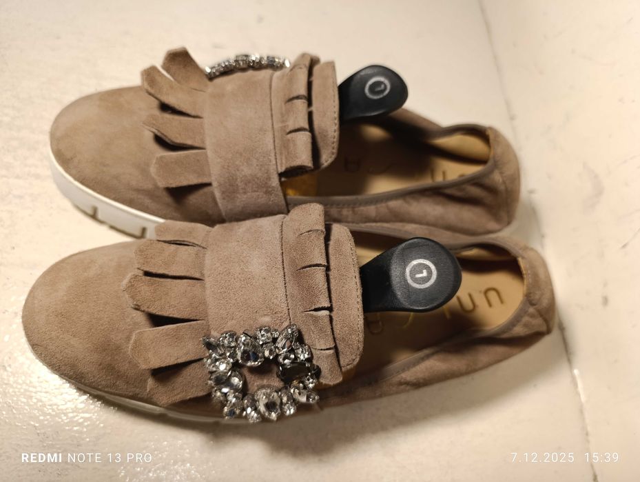 mokasyny skórzane Unisa