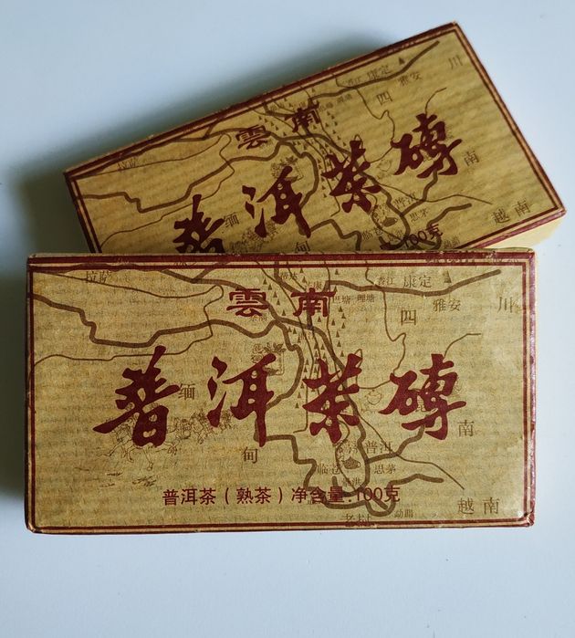 Шу пуэр / пуер "Куньмин Шу Ча" 2015 года 100 грамм